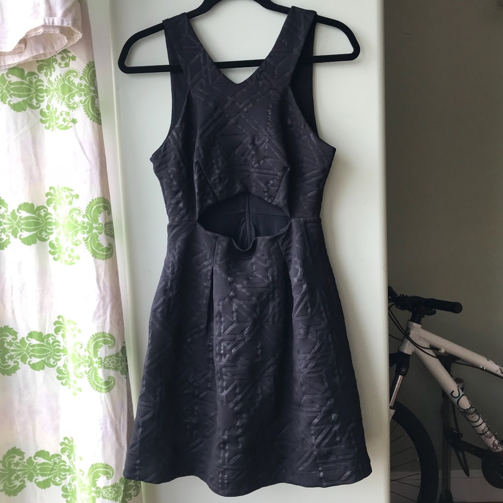 SOLD Bebe Geometric Cut-Out Dress